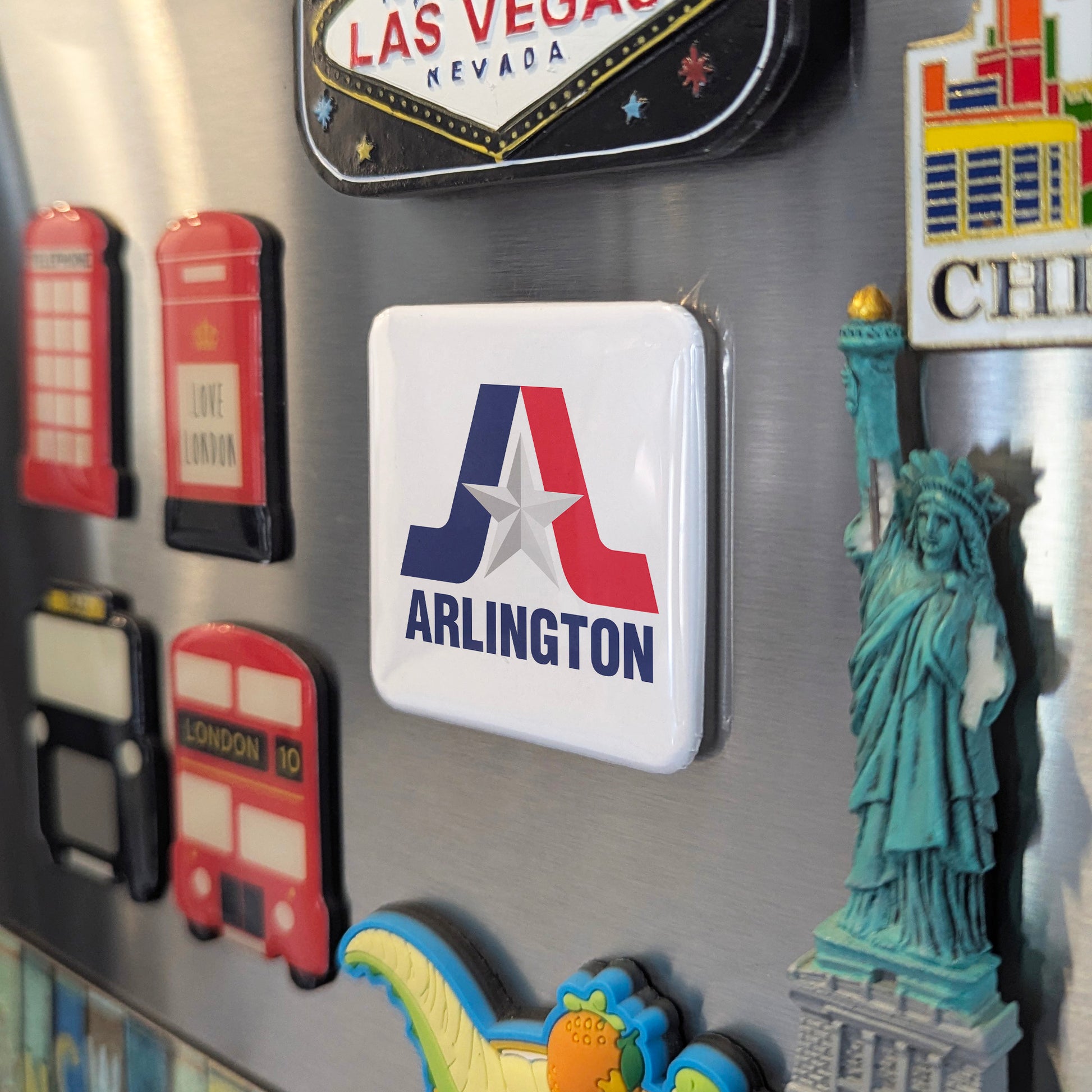Arlington Texas Magnet | Star of the Metroplex | 2×2 | Made in Canada - PhiloPerse