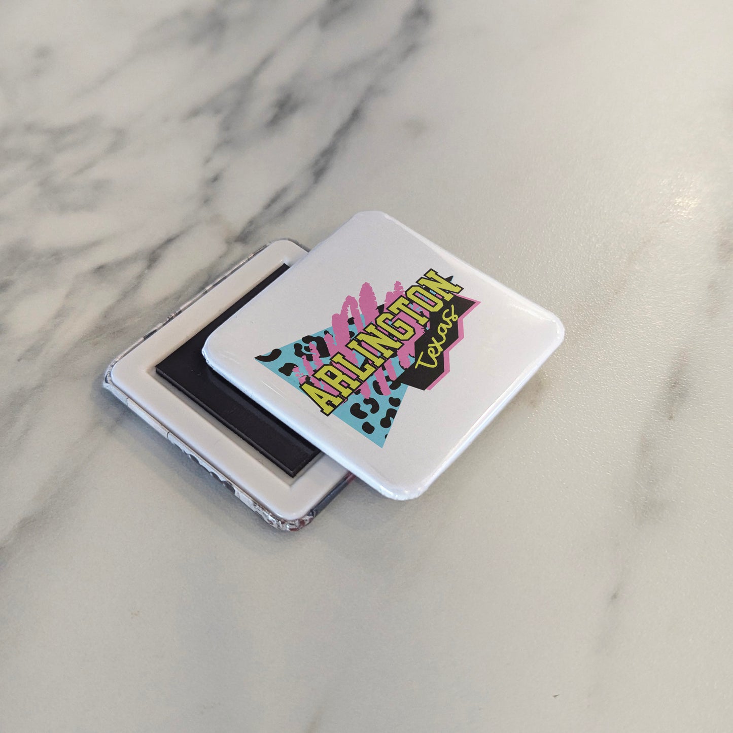 Arlington Texas Magnet | Retro Vibes | 2×2 | Made in Canada - PhiloPerse