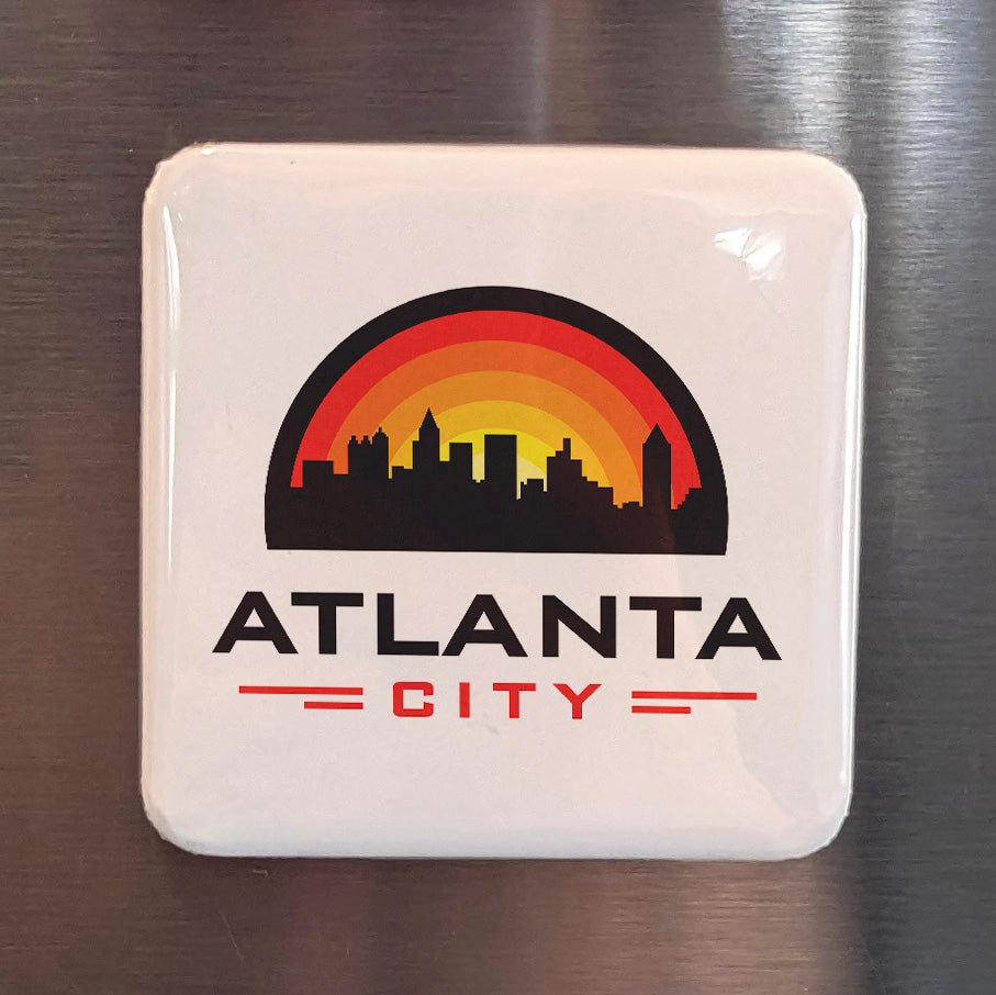 Atlanta Georgia Magnet | ATL Sunset City | 2×2 | Made in Canada - PhiloPerse