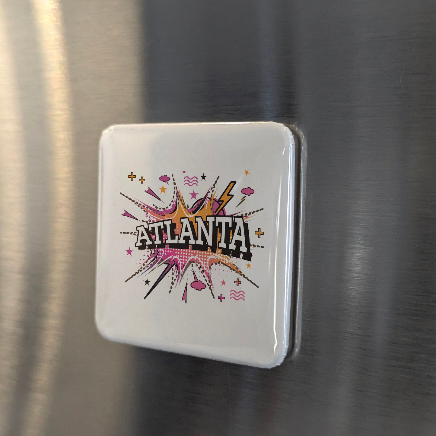 Atlanta Georgia Magnet | ATL Pop Art | 2×2 | Made in Canada - PhiloPerse