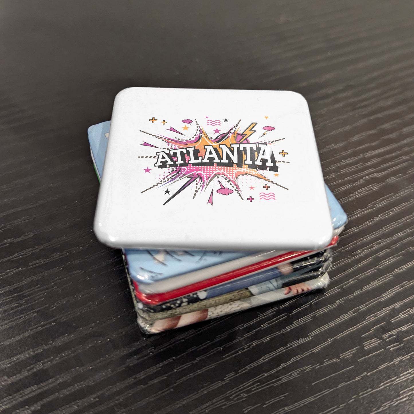 Atlanta Georgia Magnet | ATL Pop Art | 2×2 | Made in Canada - PhiloPerse