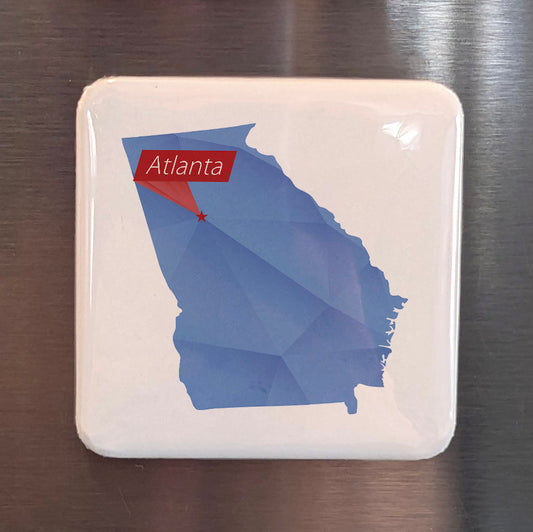 Atlanta Georgia Magnet | Georgia Capital | 2×2 | Made in Canada - PhiloPerse