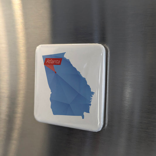 Atlanta Georgia Magnet | Georgia Capital | 2×2 | Made in Canada - PhiloPerse