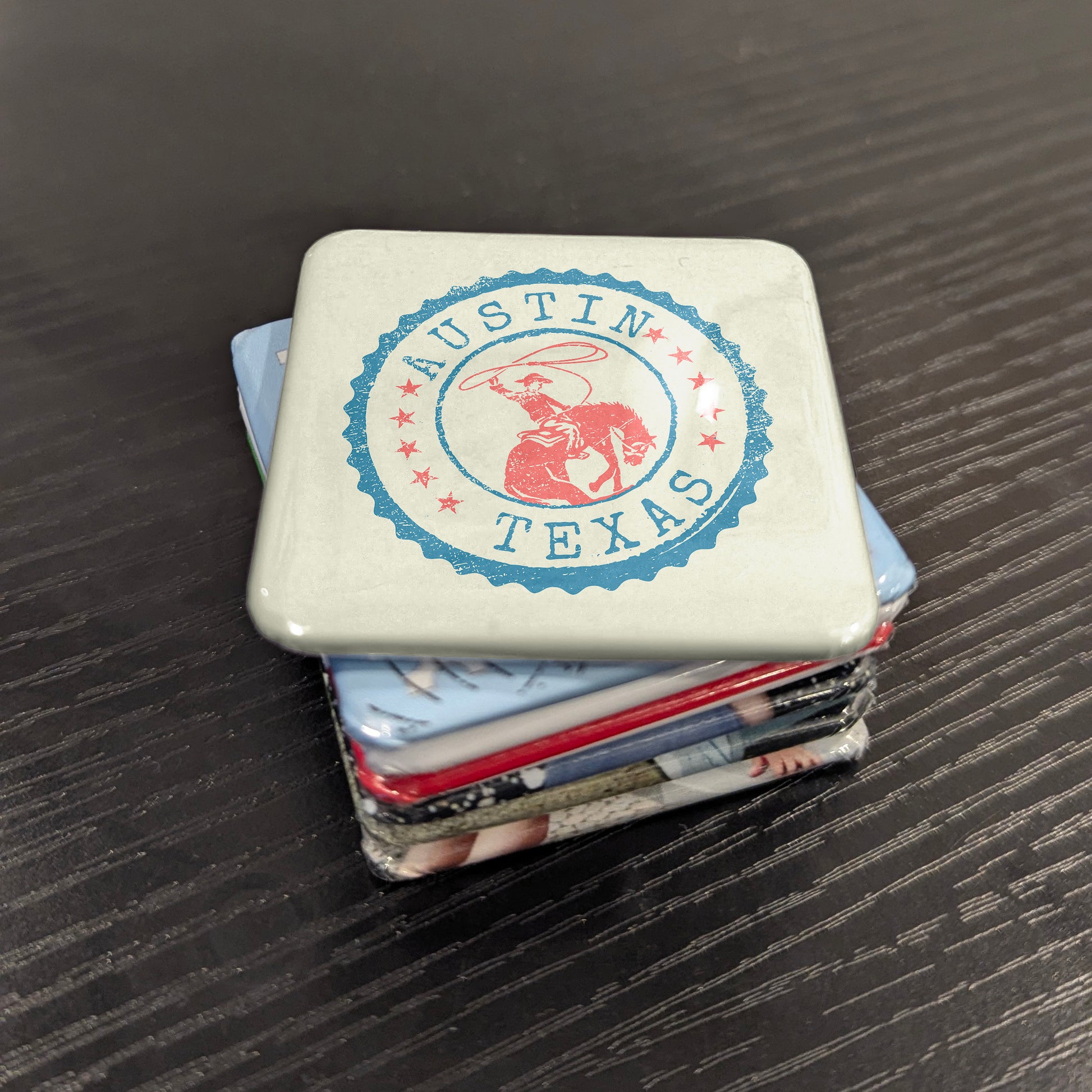 Austin Texas Magnet | Lone Star Cowboy | 2×2 | Made in Canada - PhiloPerse