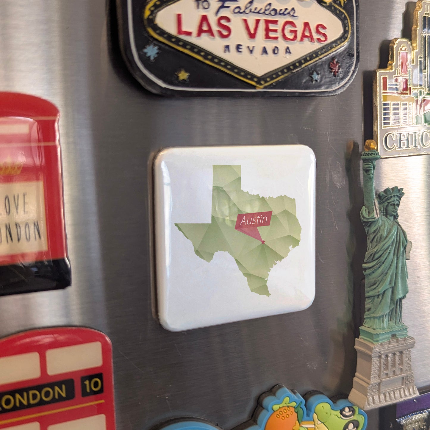 Austin Texas Magnet | Texas Capital | 2×2 | Made in Canada - PhiloPerse