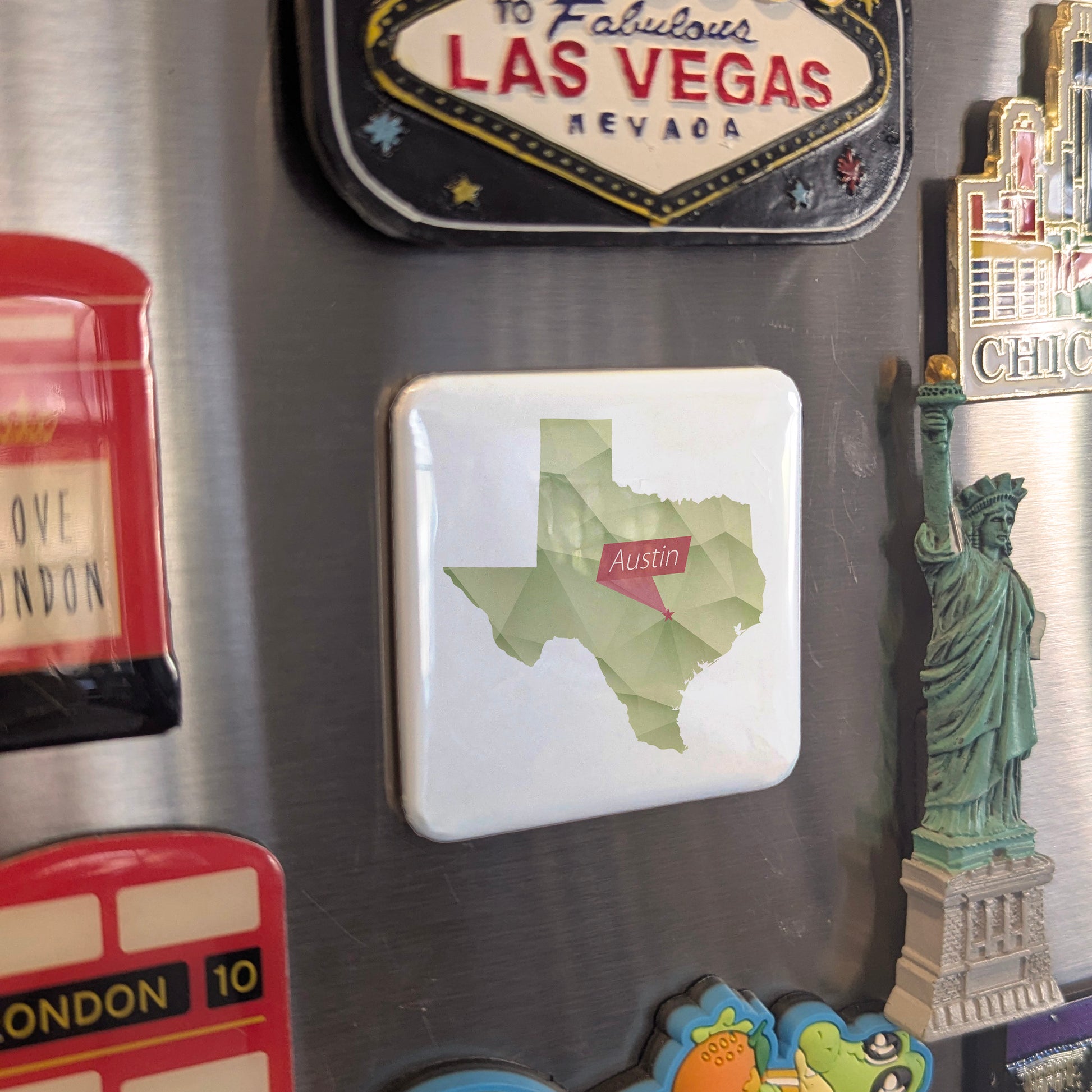 Austin Texas Magnet | Texas Capital | 2×2 | Made in Canada - PhiloPerse