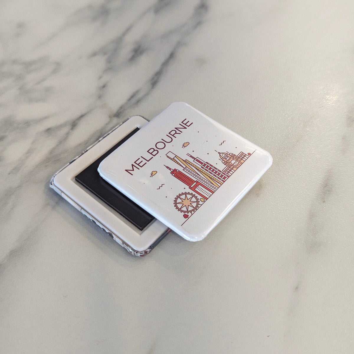 Melbourne Australia Oceania Magnet | Cultural Capital of the Southern Hemisphere | 2x2 | Made in Canada