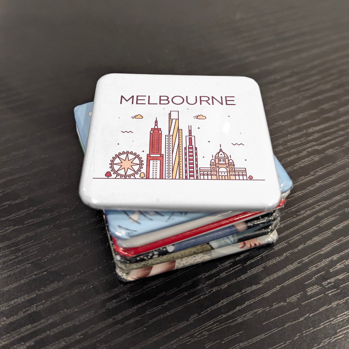 Melbourne Australia Oceania Magnet | Cultural Capital of the Southern Hemisphere | 2x2 | Made in Canada