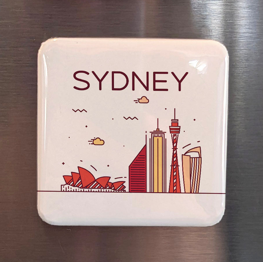 Sydney Australia Oceania Magnet | Harbour City of the Southern Cross | 2x2 | Made in Canada