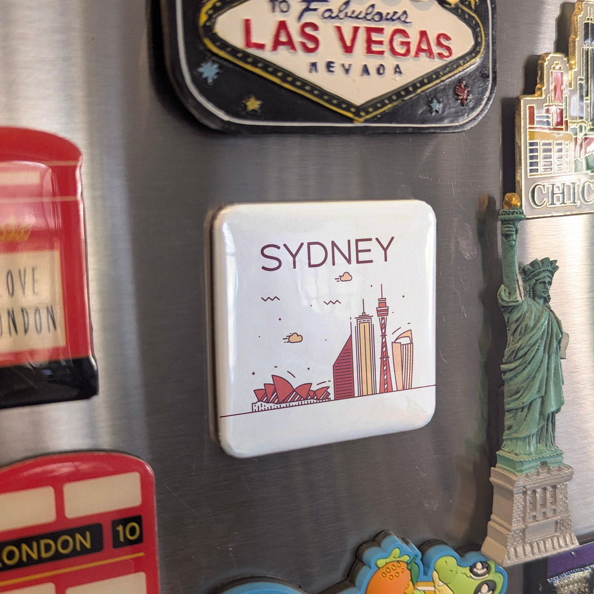 Sydney Australia Oceania Magnet | Harbour City of the Southern Cross | 2x2 | Made in Canada