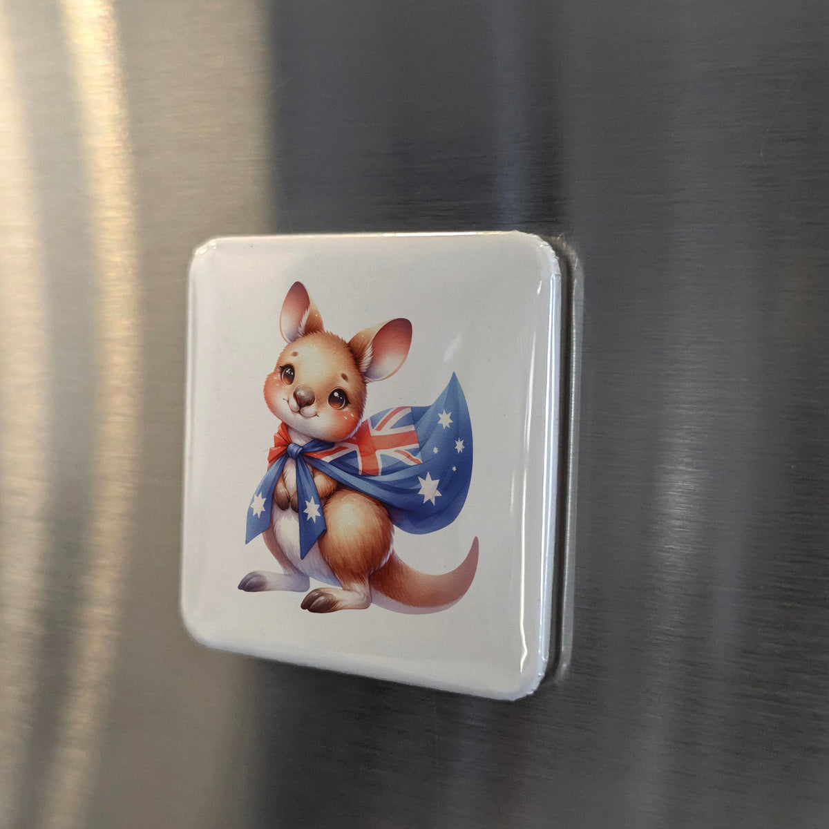 Australia Oceania Magnet | Kangaroo of the Australian Outback | 2x2 | Made in Canada
