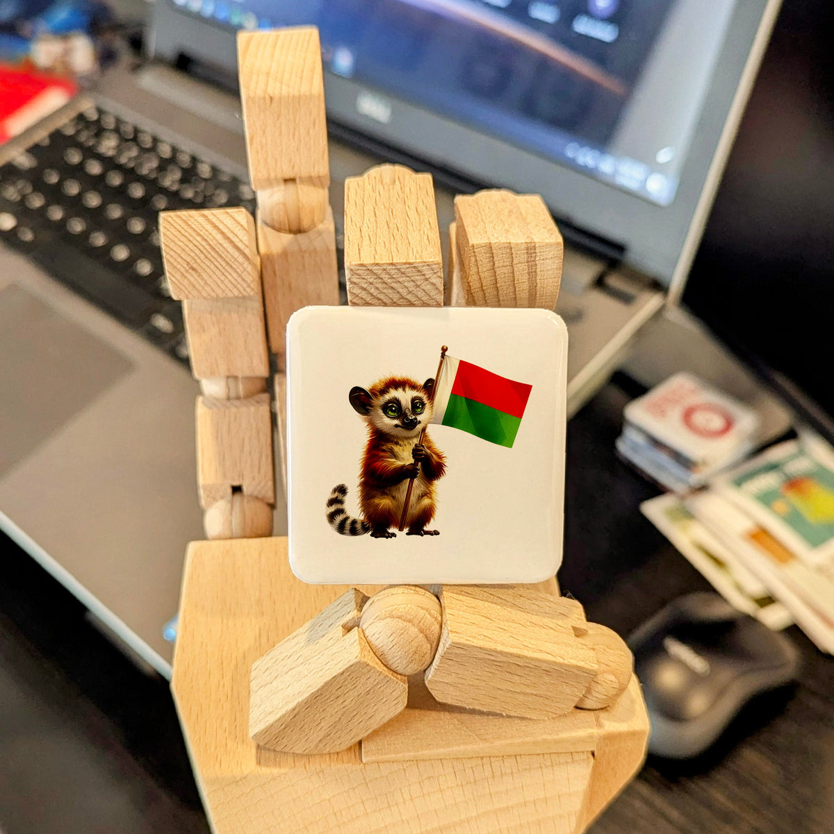 Madagascar Africa Magnet | Aye-Aye of the Island of Lemurs | 2x2 | Made in Canada