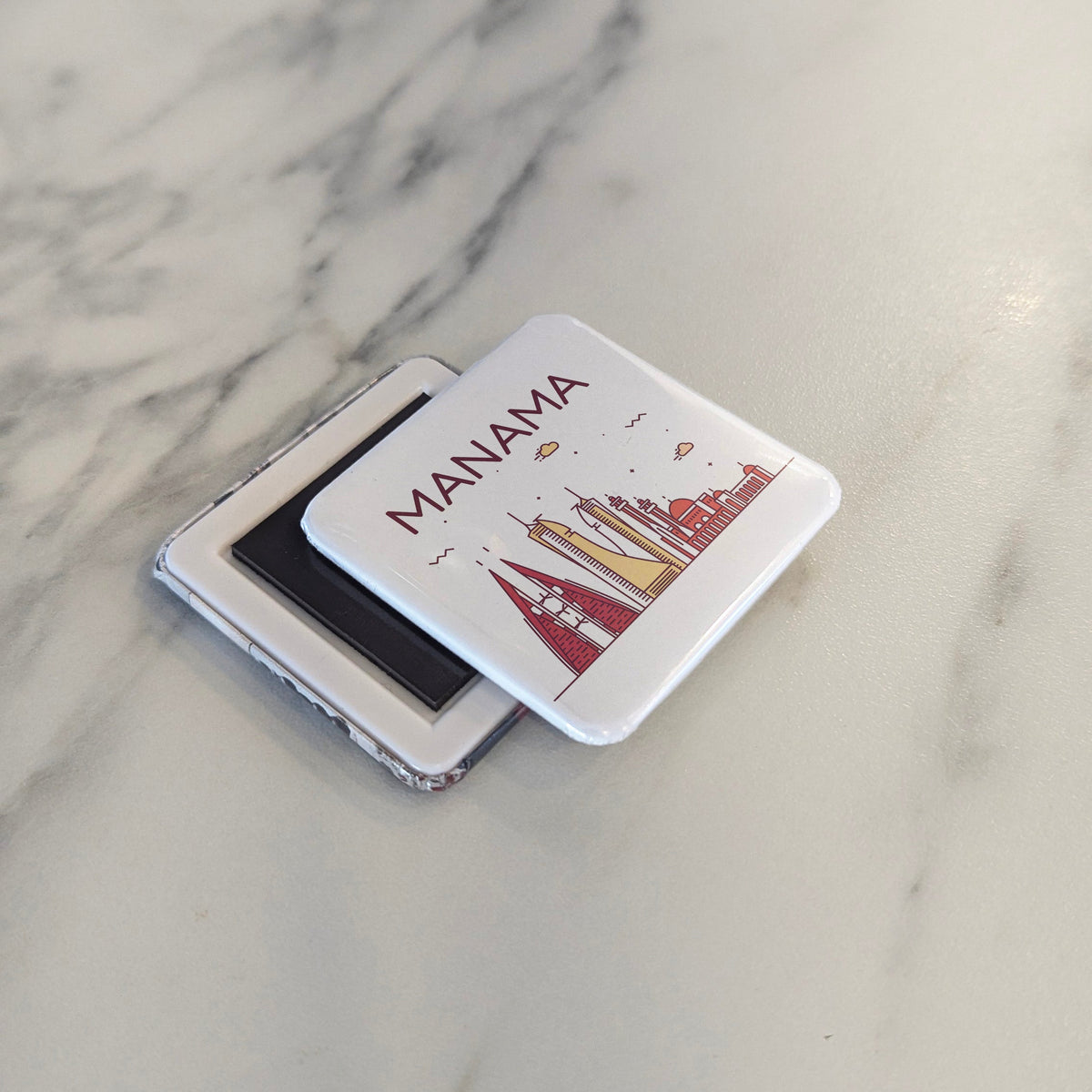 Manama Bahrain Asia Magnet | Pearl of the Persian Gulf | 2x2 | Made in Canada