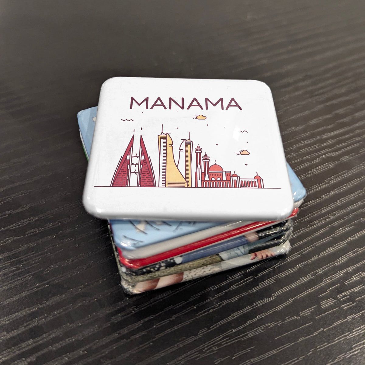 Manama Bahrain Asia Magnet | Pearl of the Persian Gulf | 2x2 | Made in Canada