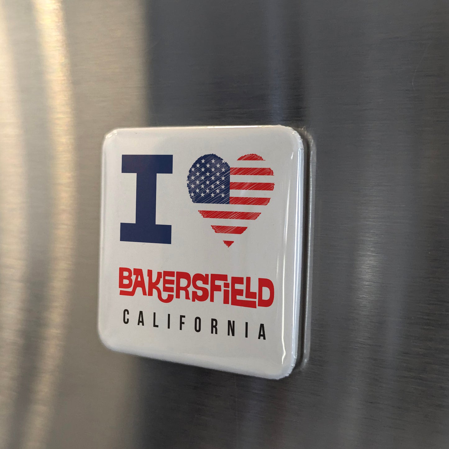 Bakersfield California Magnet | Country Music Capital | 2×2 | Made in Canada - PhiloPerse