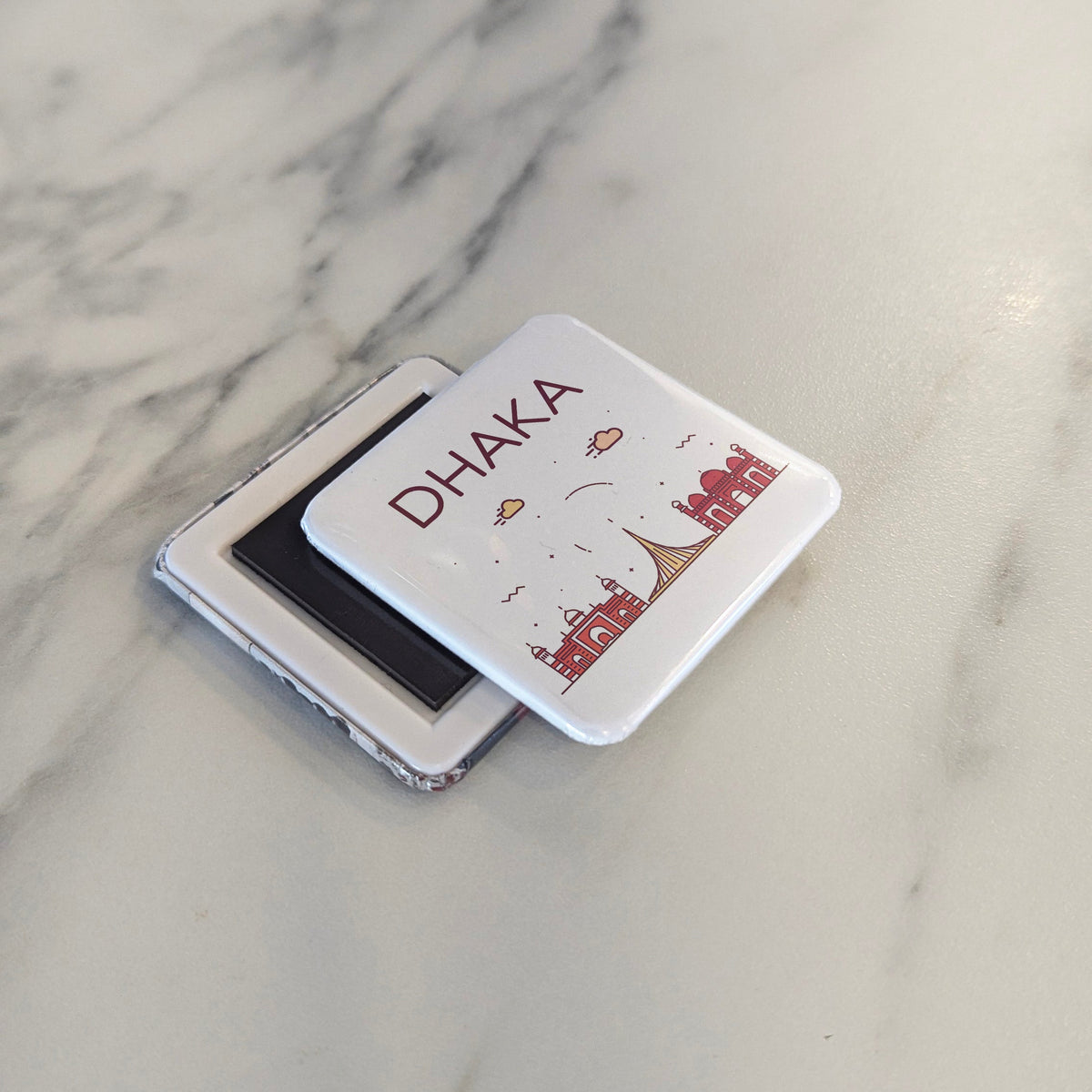 Dhaka Bangladesh Asia Magnet | River City of the Bengal Delta | 2x2 | Made in Canada