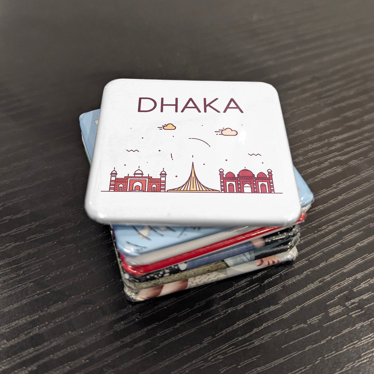 Dhaka Bangladesh Asia Magnet | River City of the Bengal Delta | 2x2 | Made in Canada