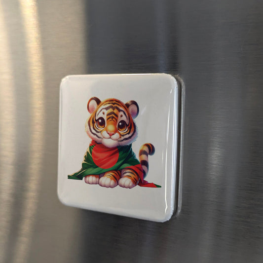 Imán de Bangladés, Asia | Tigre de Bengala de los Sundarbans | 2x2 | Hecho en Canadá