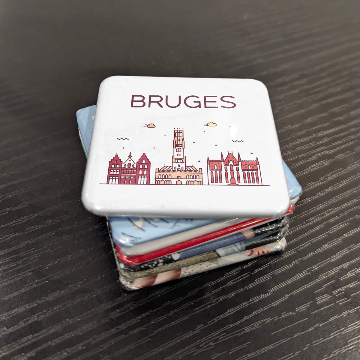 Bruges Belgium Magnet | Venice of the North on the Flemish Canal | 2x2 | Made in Canada