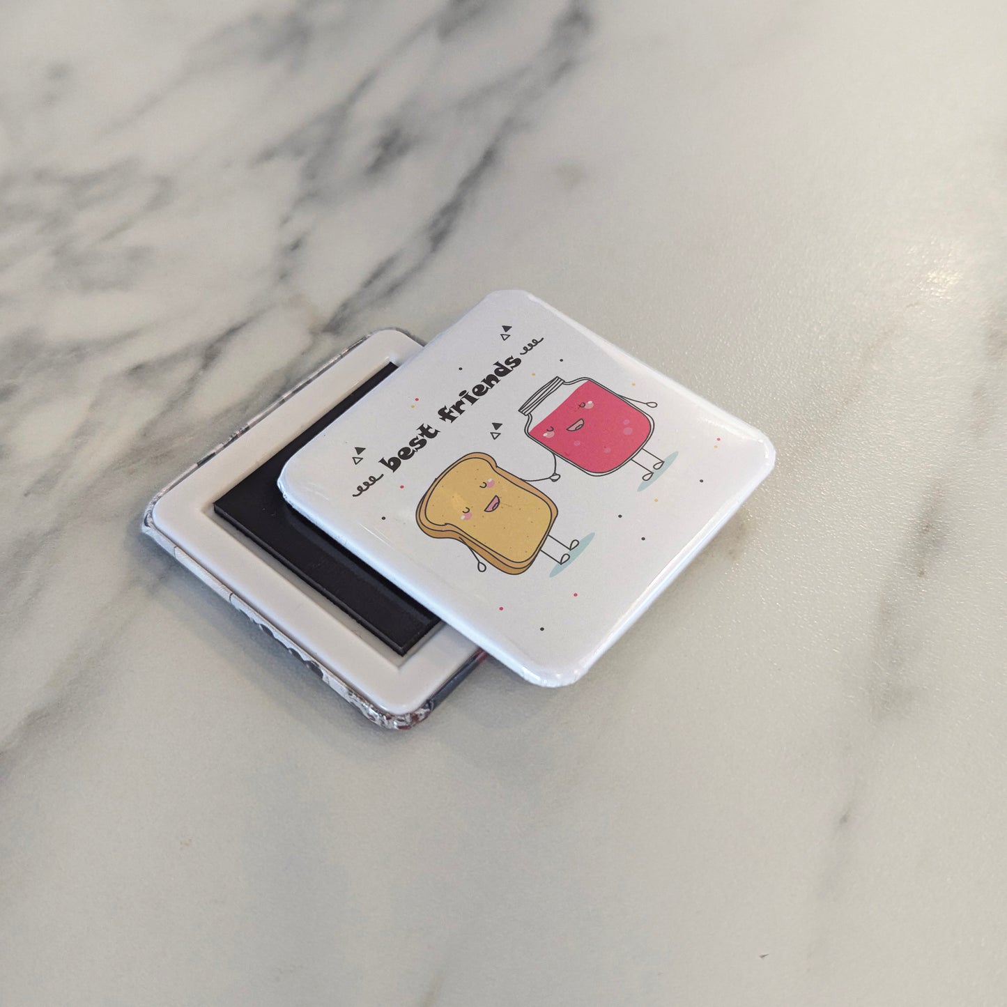 Best Friends like Bread and Jam Fridge Magnet - PhiloPerse