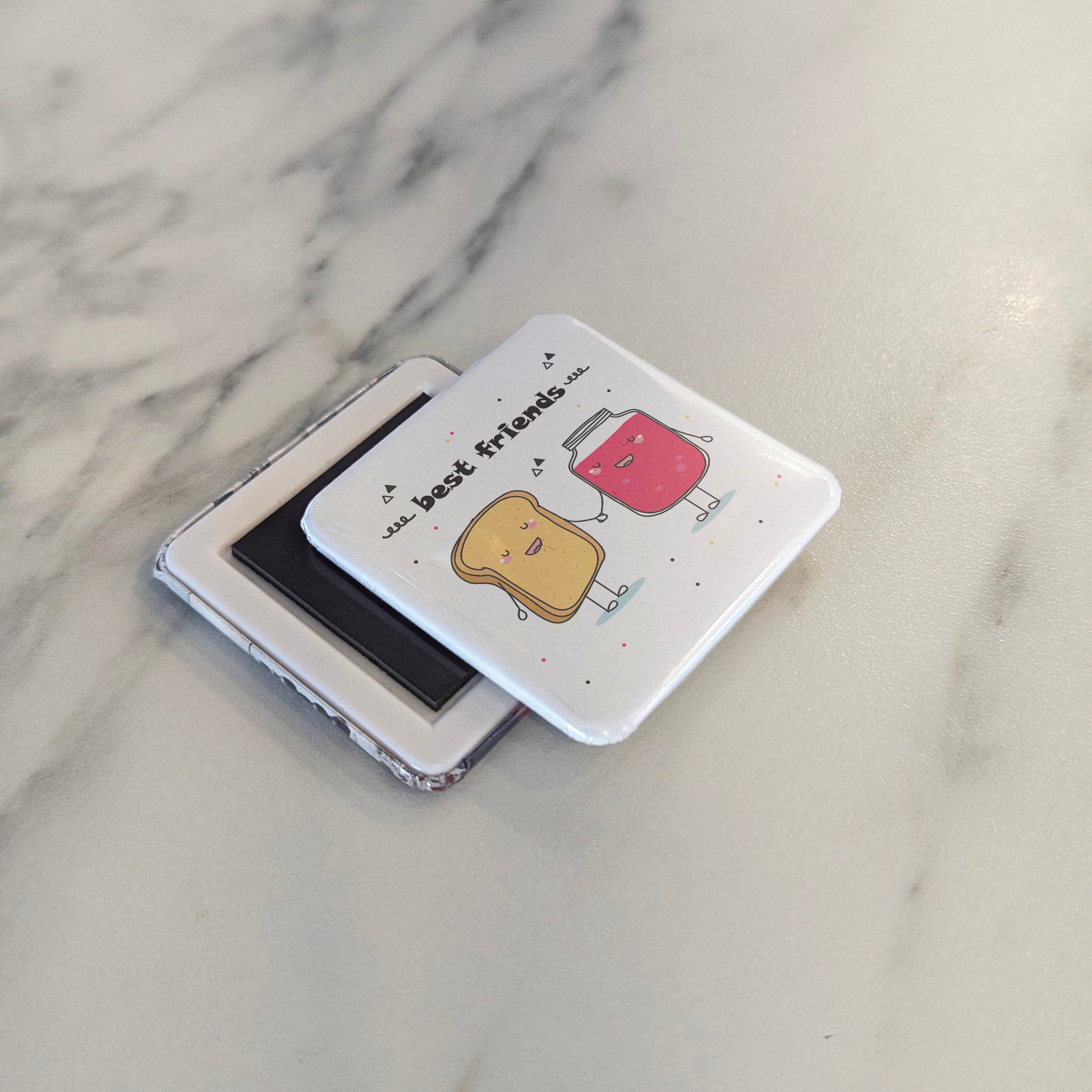 Best Friends like Bread and Jam Fridge Magnet - PhiloPerse