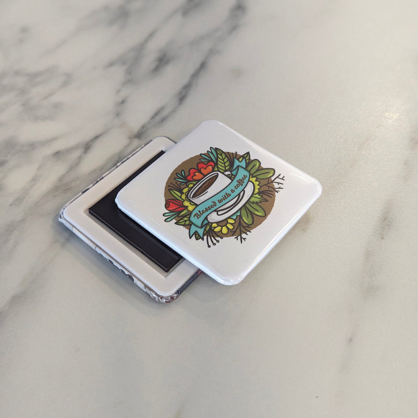 Blessed with a Coffee Fridge Magnet - PhiloPerse