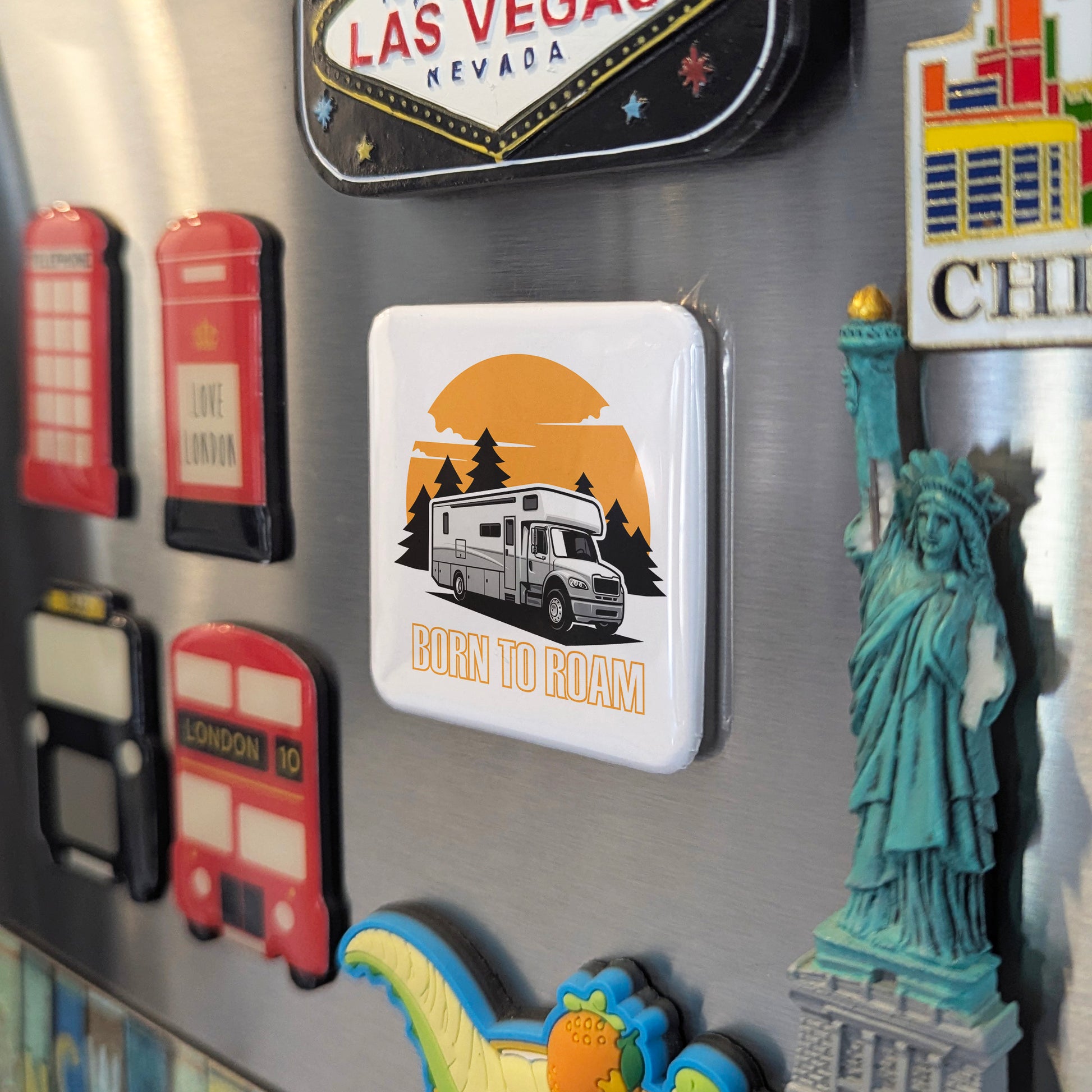 Born to Roam Fridge Magnet - PhiloPerse