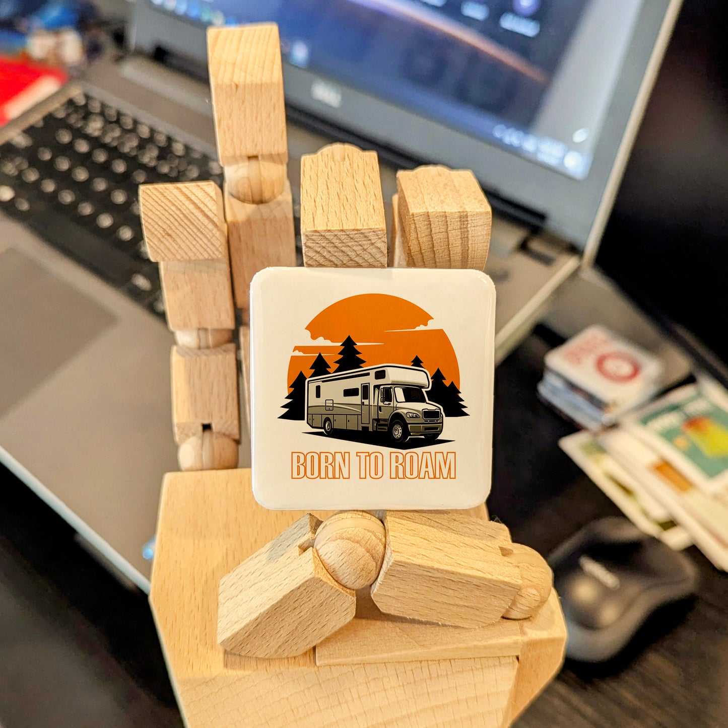 Born to Roam Fridge Magnet - PhiloPerse