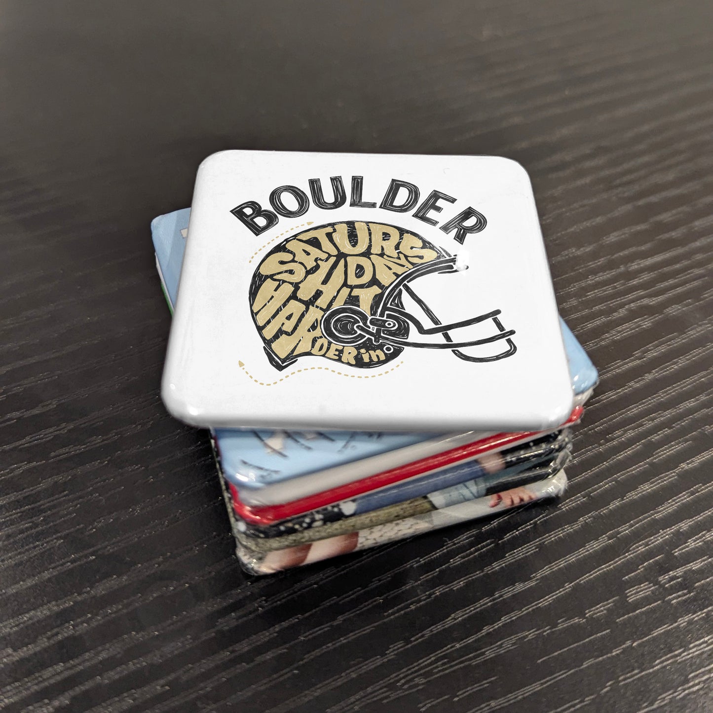 Boulder Colorado Magnet | Saturday Habit | 2×2 | Made in Canada - PhiloPerse
