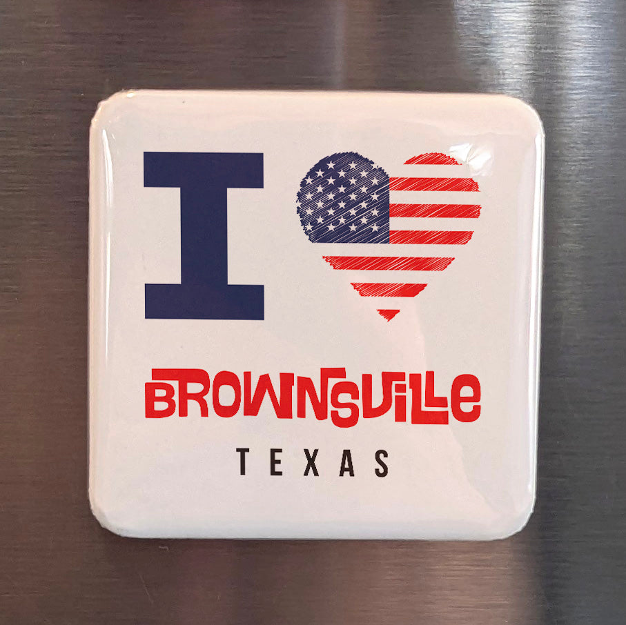 Brownsville Texas Magnet | Rio Grande Pride | 2×2 | Made in Canada - PhiloPerse