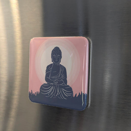 Asia Magnet | Iluminación de Buda de la Tradición del Loto | 2x2 | Hecho en Canadá