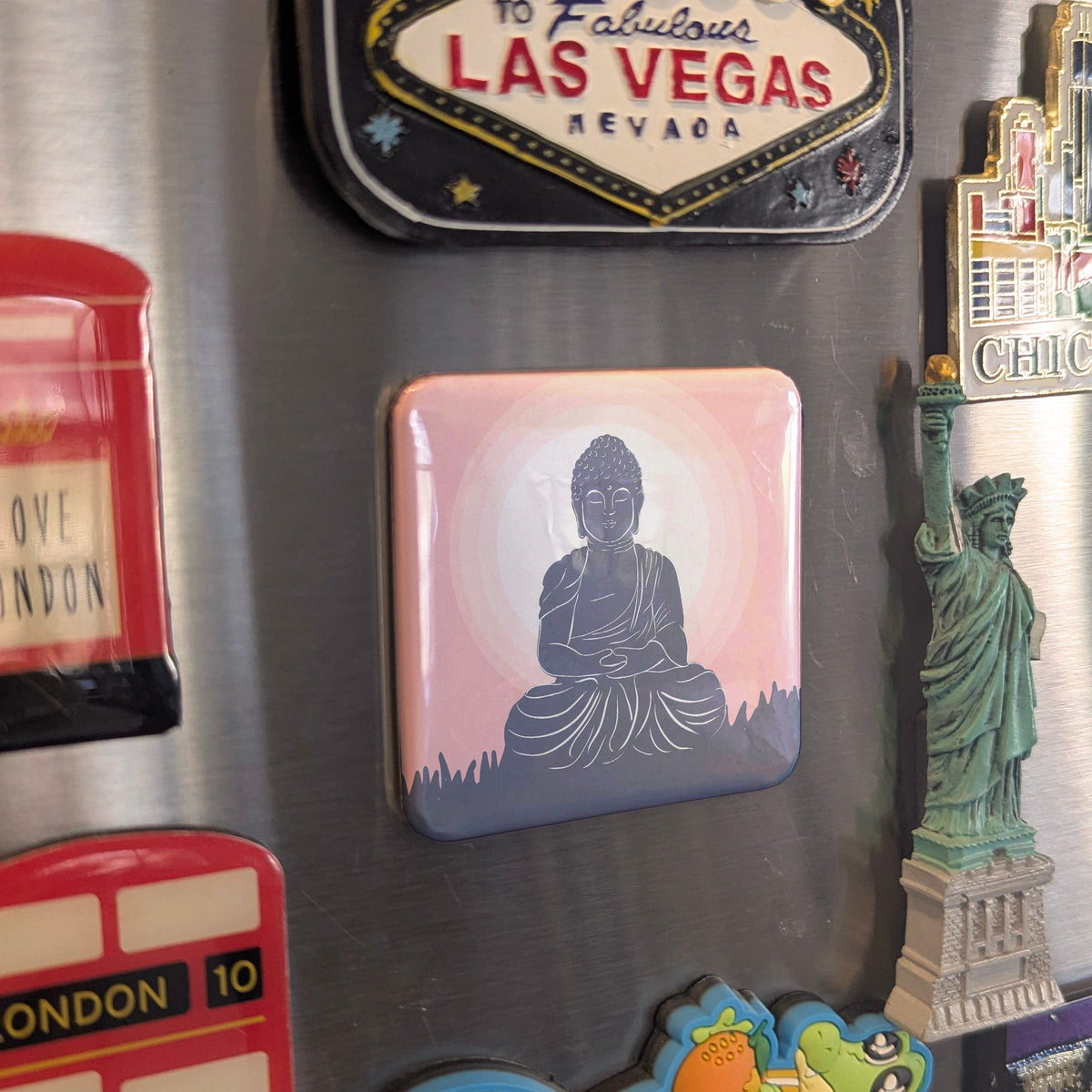 Asia Magnet | Buddha Enlightenment of the Lotus Tradition | 2x2 | Made in Canada