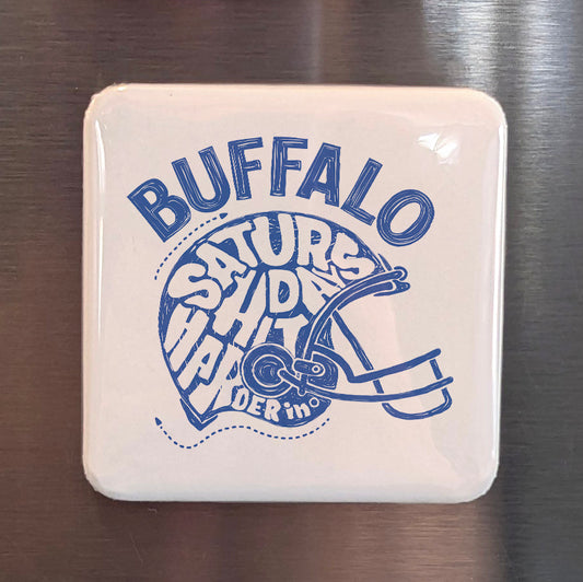Buffalo New York Magnet | Saturday Habit | 2×2 | Made in Canada - PhiloPerse