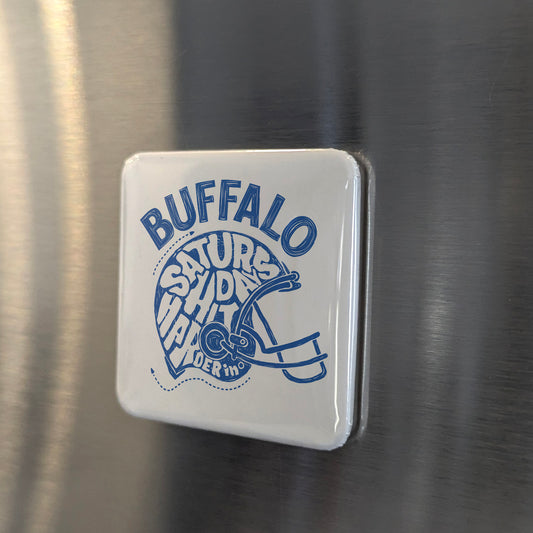 Buffalo New York Magnet | Saturday Habit | 2×2 | Made in Canada - PhiloPerse