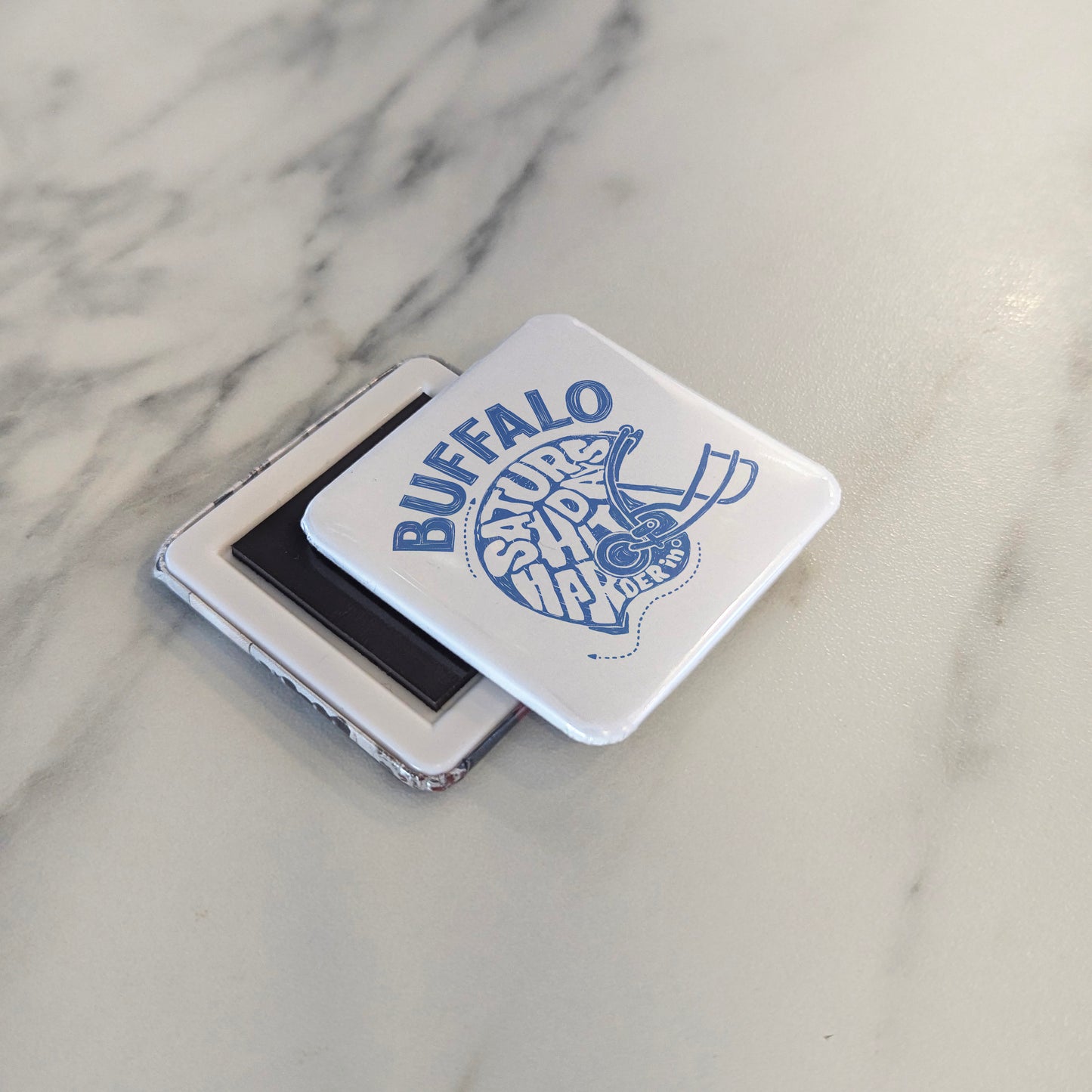 Buffalo New York Magnet | Saturday Habit | 2×2 | Made in Canada - PhiloPerse
