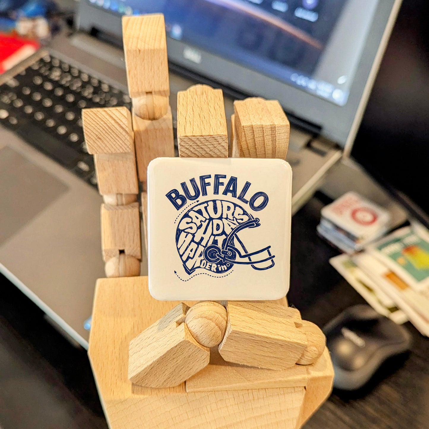 Buffalo New York Magnet | Saturday Habit | 2×2 | Made in Canada - PhiloPerse