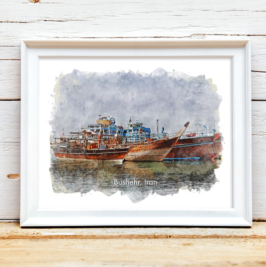 Bushehr, Iran, Art Print | 8×10 | Made in Canada - PhiloPerse