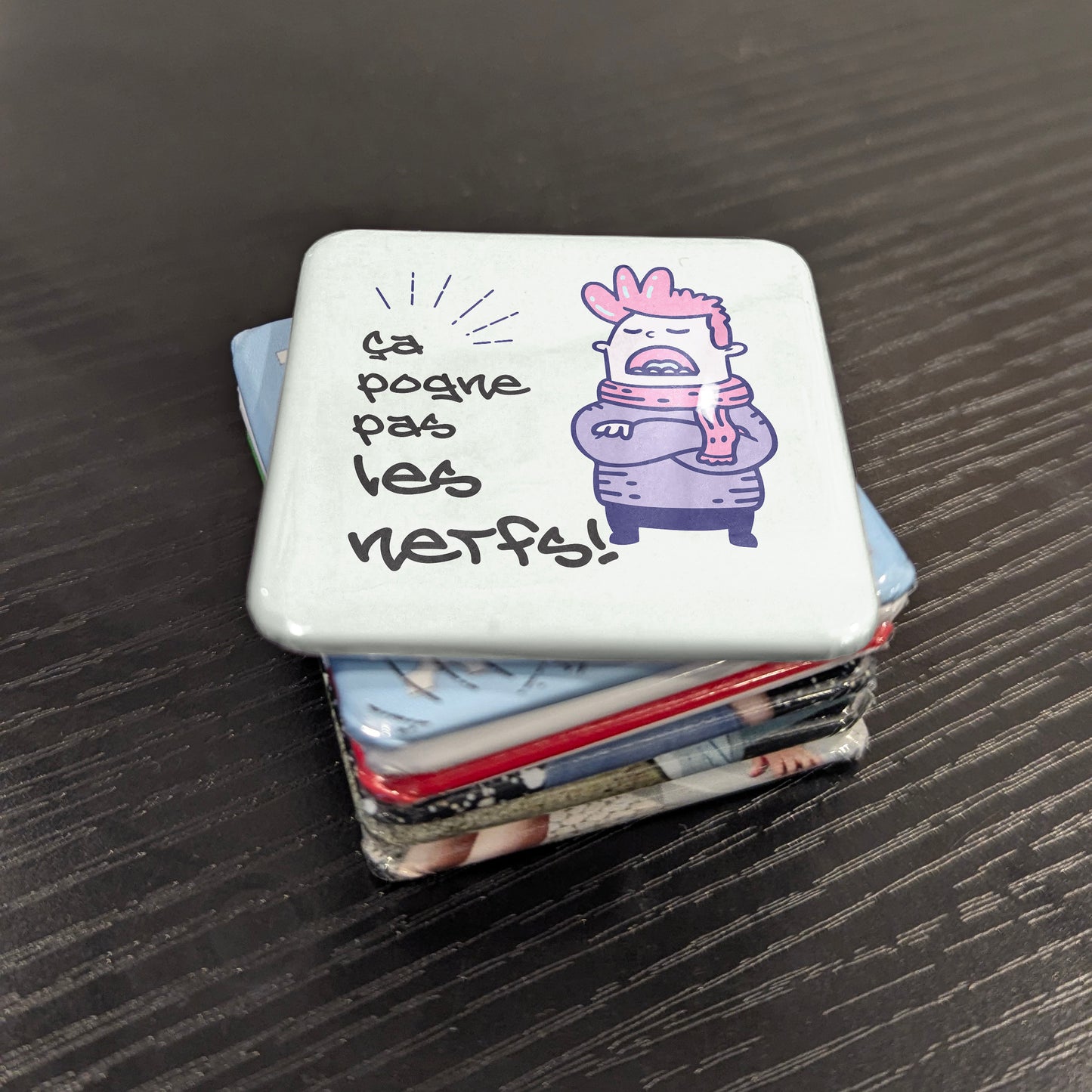 Ça pogne pas les nerfs Fridge Magnet - PhiloPerse