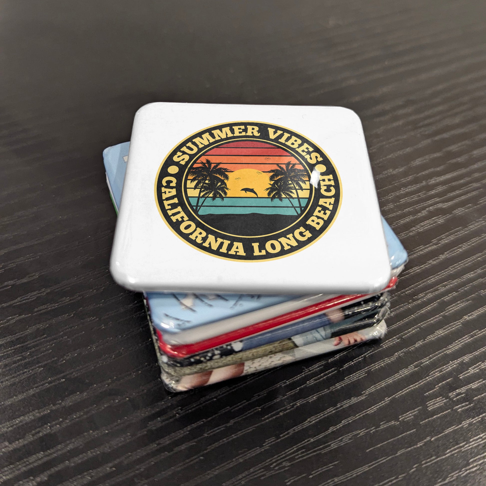Long Beach California Magnet | Summer Vibes | 2×2 | Made in Canada - PhiloPerse