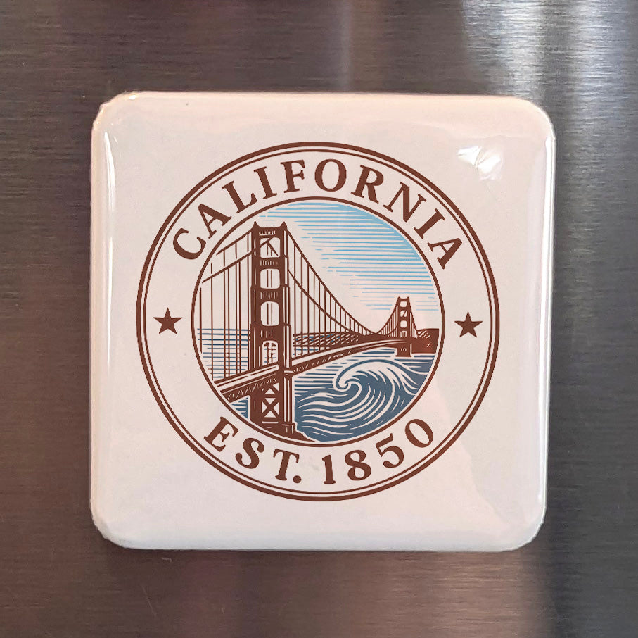 California Magnet | The Golden State | 2×2 | Made in Canada - PhiloPerse