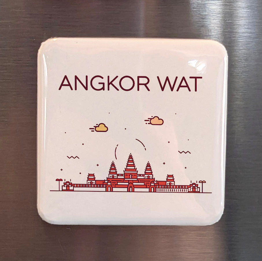 Angkor Wat Cambodia Asia Magnet | Temple of the Khmer Empire | 2x2 | Made in Canada