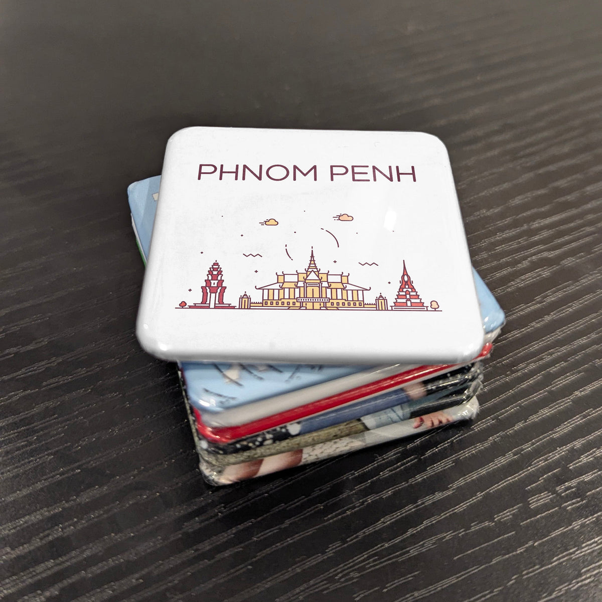 Phnom Penh Cambodia Asia Magnet | Pearl of the Mekong | 2x2 | Made in Canada