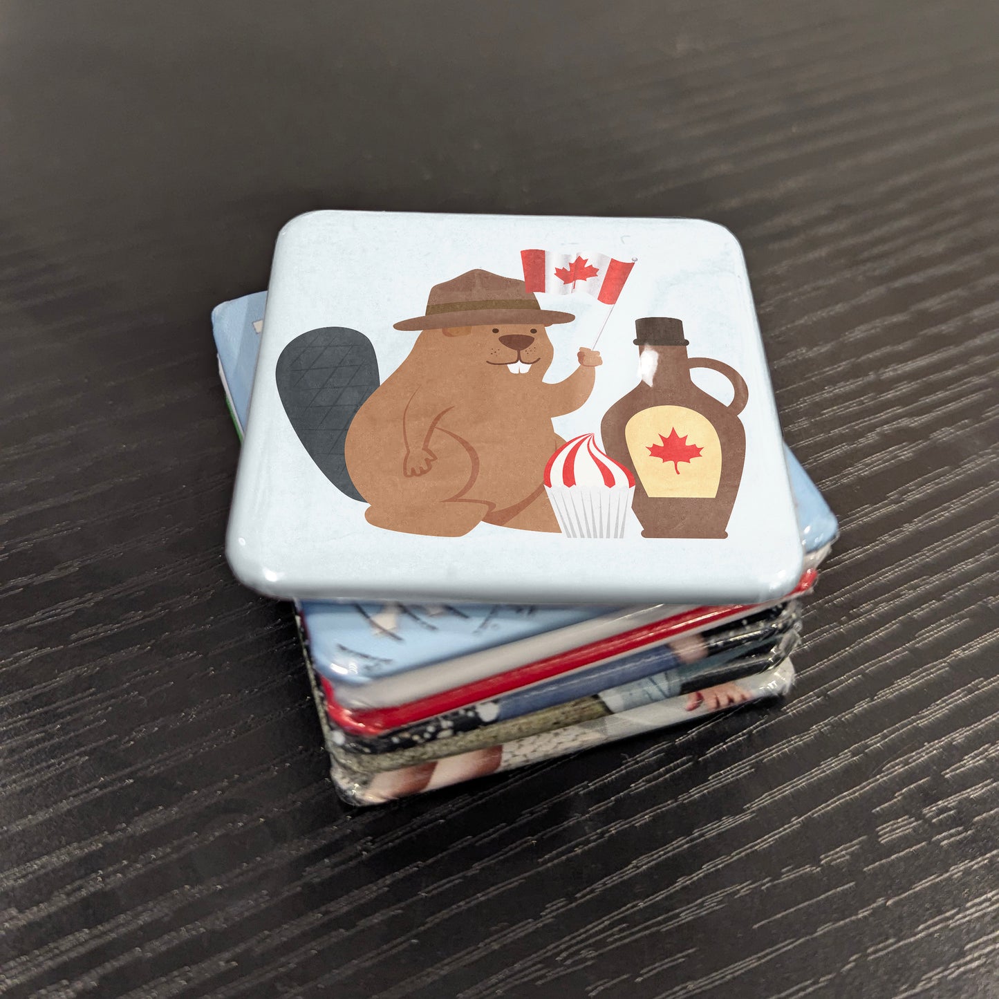 Beaver with Maple Syrup Fridge Magnet - PhiloPerse