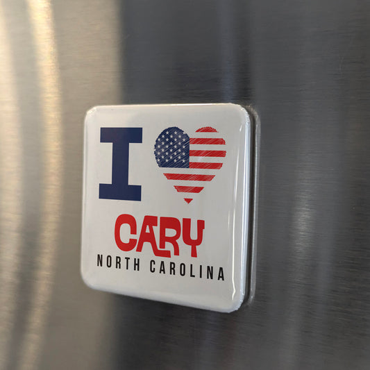 Cary North Carolina Magnet | Research Triangle Pride | 2×2 | Made in Canada - PhiloPerse