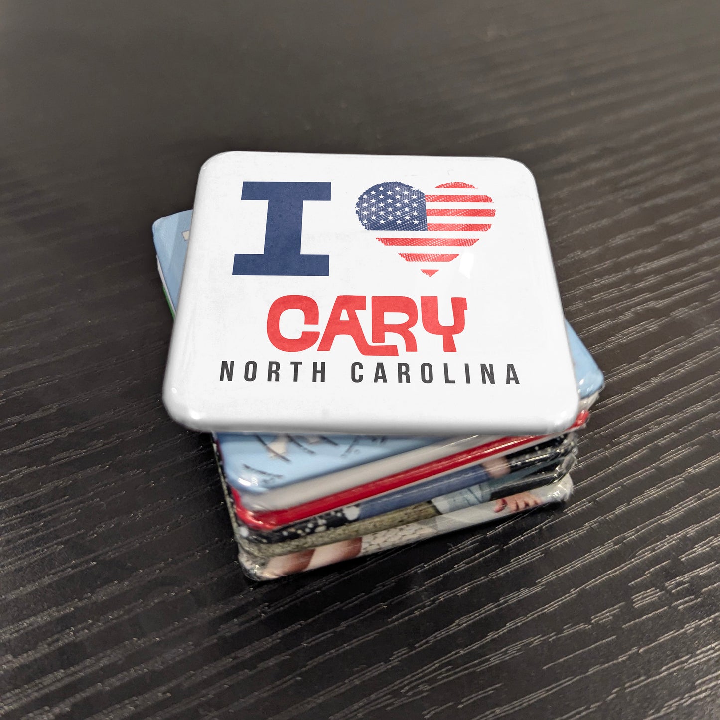 Cary North Carolina Magnet | Research Triangle Pride | 2×2 | Made in Canada - PhiloPerse