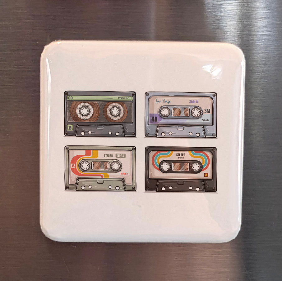 Cassette Tapes Retro Fridge Magnet - PhiloPerse