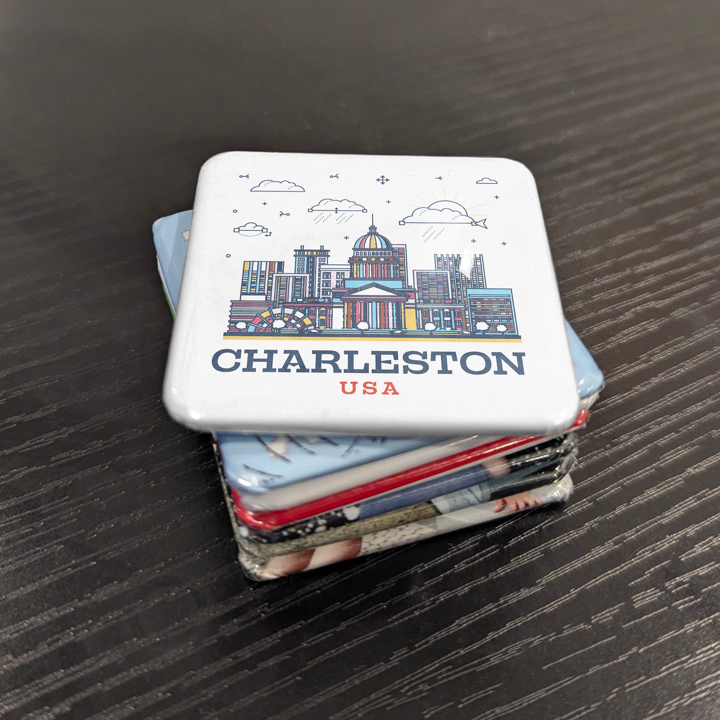 Charleston West Virginia Magnet | City Skyline | 2×2 | Made in Canada - PhiloPerse