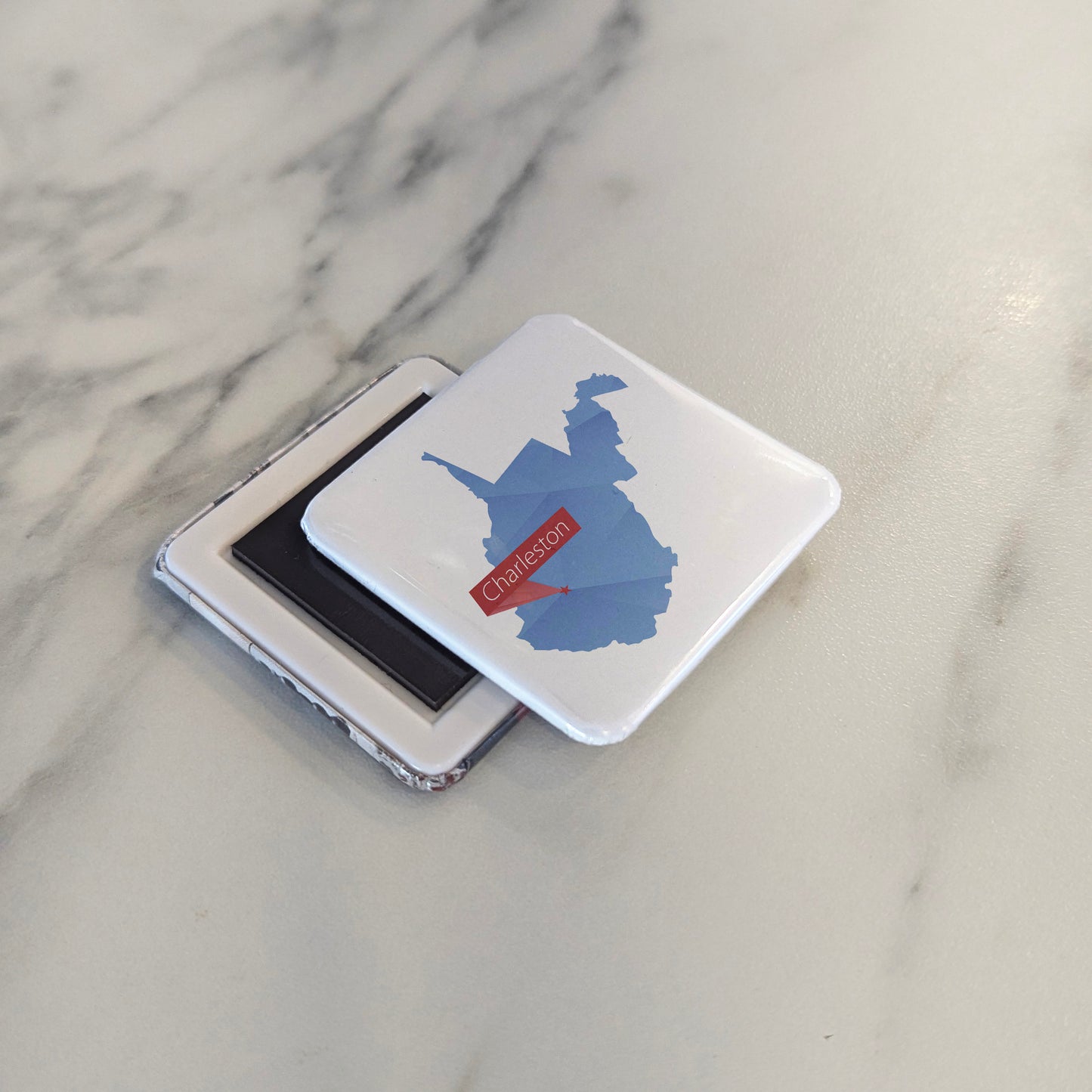 Charleston West Virginia Magnet | State Map | 2×2 | Made in Canada - PhiloPerse
