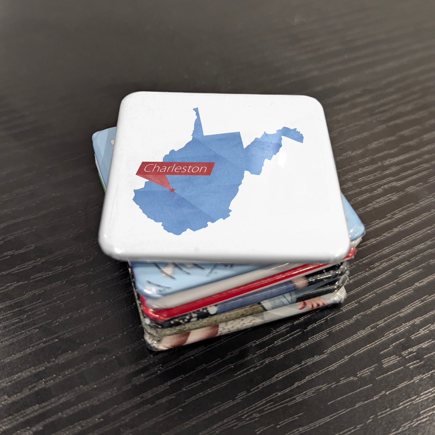 Charleston West Virginia Magnet | State Map | 2×2 | Made in Canada - PhiloPerse