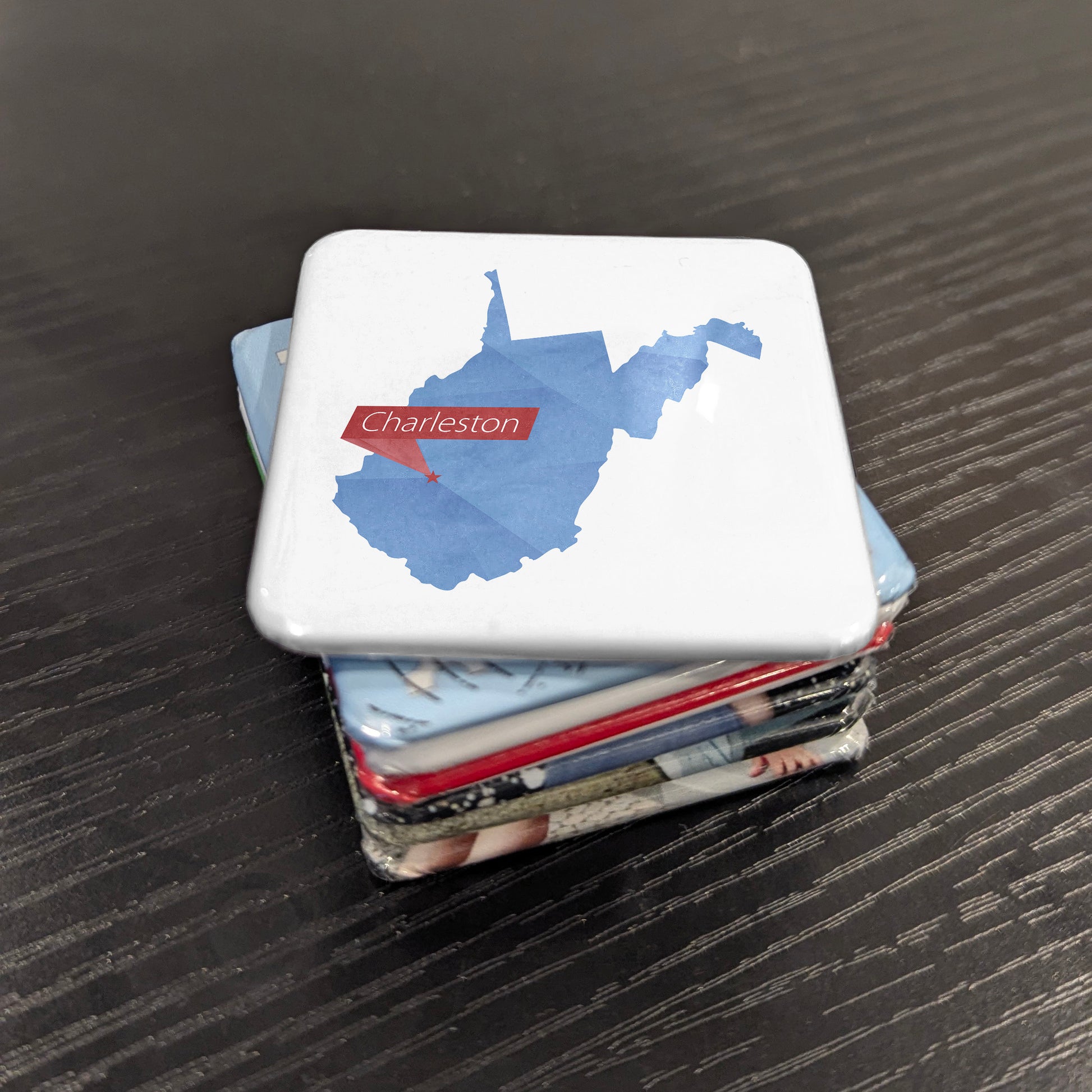 Charleston West Virginia Magnet | State Map | 2×2 | Made in Canada - PhiloPerse